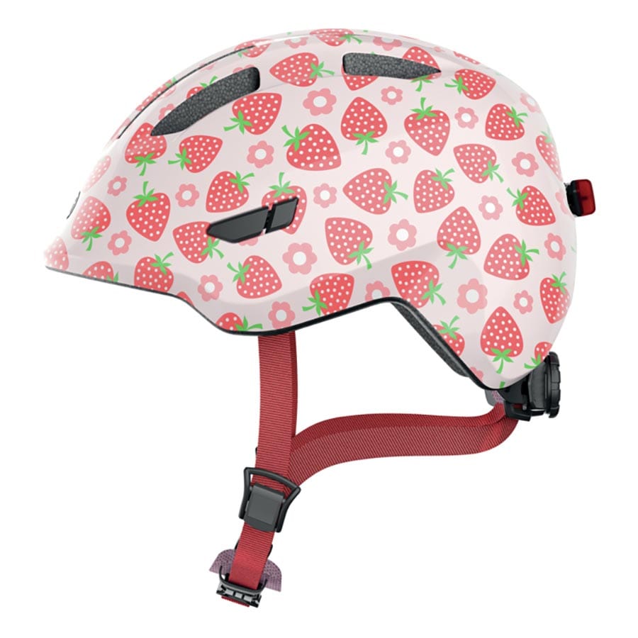 Abus Smiley 3.0 LED Rose Strawberry, M, 50 - 55cm Youth Helmets