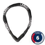 ABUS Tresor 6806C Abus, Tresor 6806C, Chain Lock, Combination, 6mm, 85cm, 2.8', Black Chain Locks
