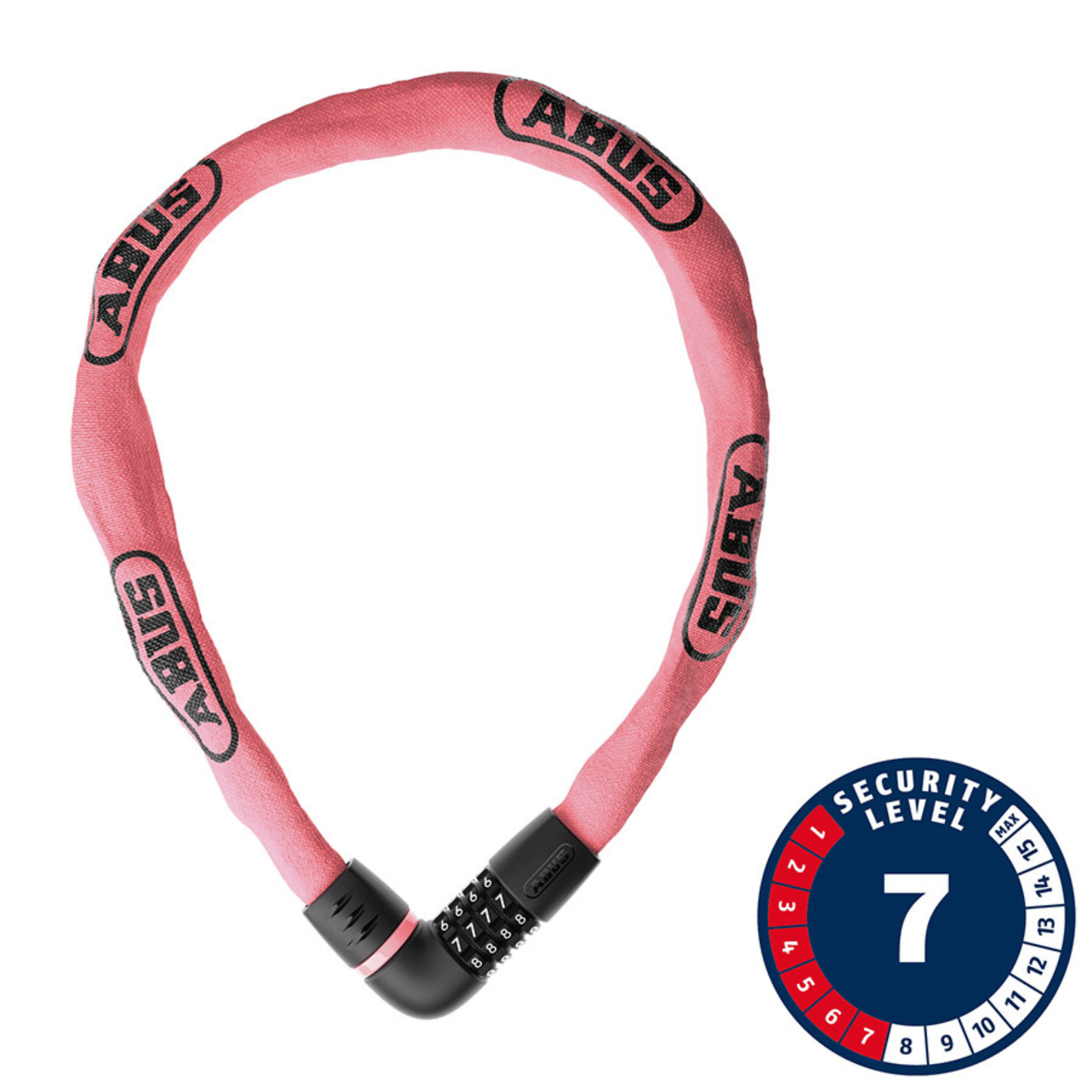 ABUS Tresor 6807C 110cm, 3.6', Rose Blush Chain Locks