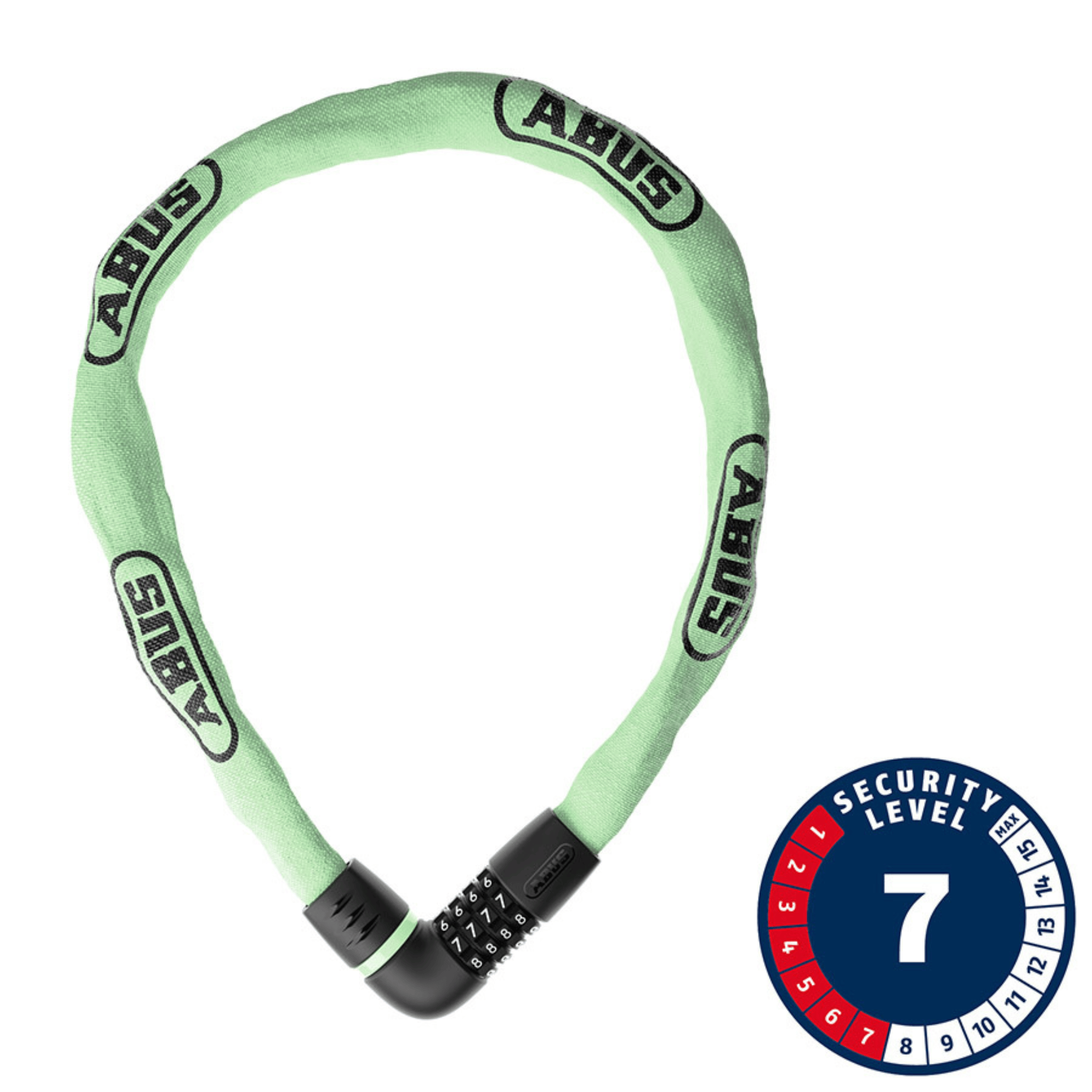 ABUS Tresor 6807C 110cm, 3.6', Sage Green Chain Locks