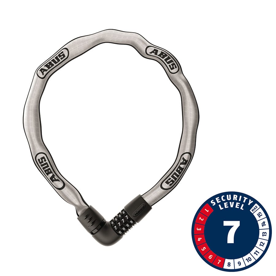 ABUS Tresor 6807C Reflective Abus, Tresor 6807C Reflective, Chain Lock, Combination, 7mm, 110cm, 3.6', Reflective Chain Locks