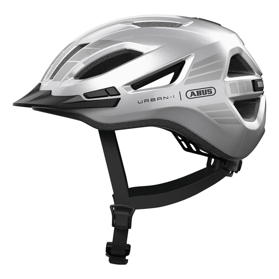 ABUS Urban-I 4.0 LR XL, 60 - 64cm, Signal Silver Recreational and Commuter Helmets