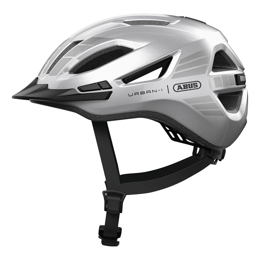 ABUS Urban-I 4.0 LR XL, 60 - 64cm, Signal Silver Recreational and Commuter Helmets