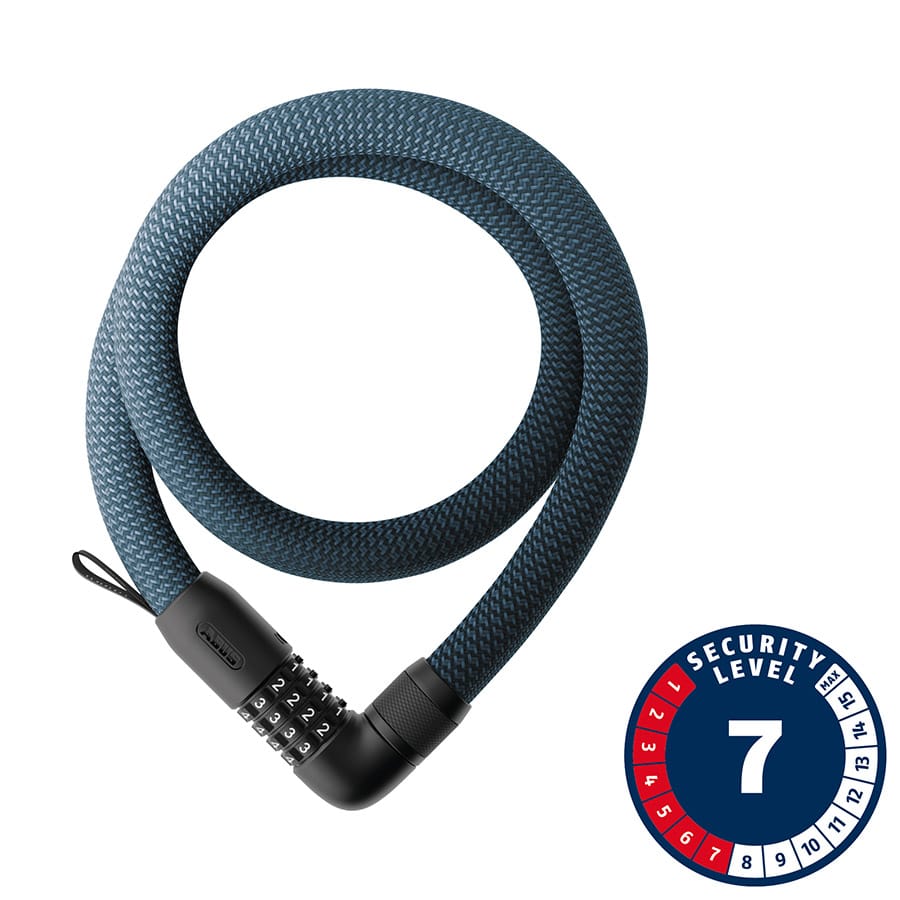 Abus Yarnit 4004C 110cm, 43.3'', Denim Blue Chain Locks