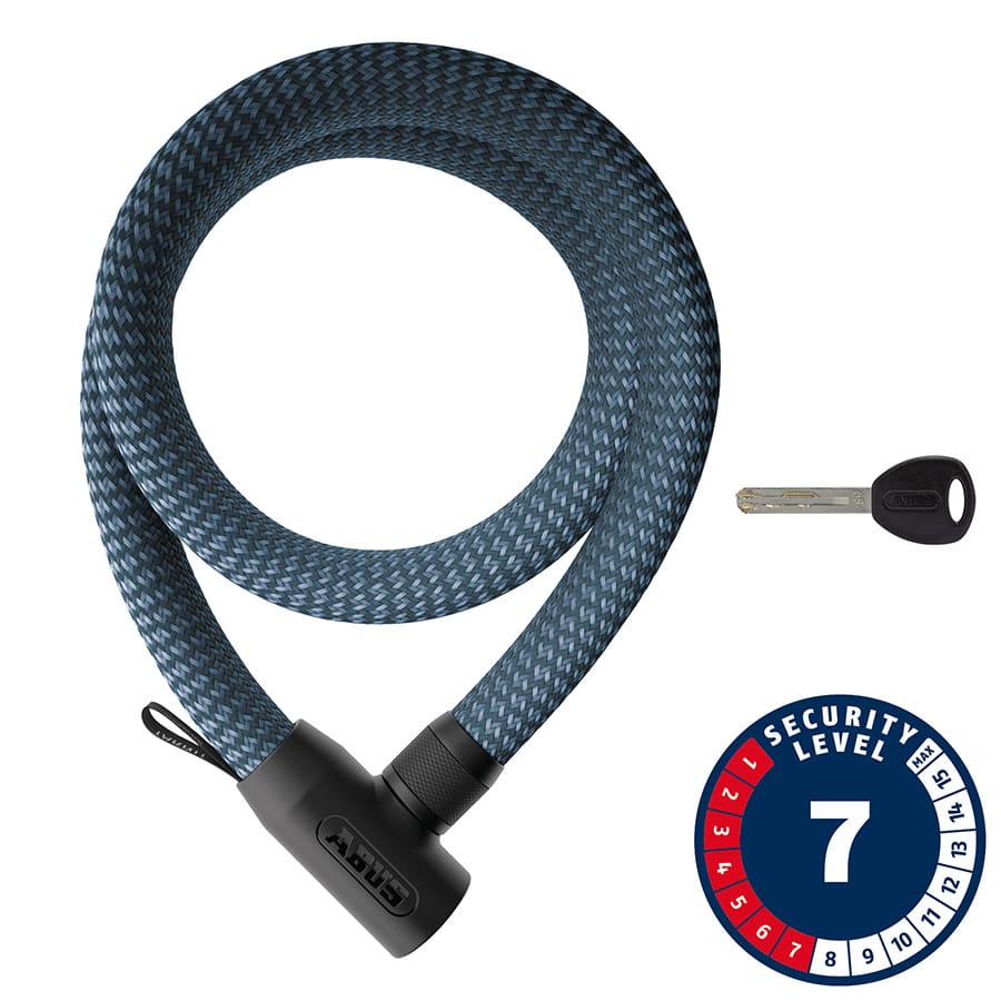 Abus Yarnit 4004K 110cm, 43.3'', Denim Blue Chain Locks