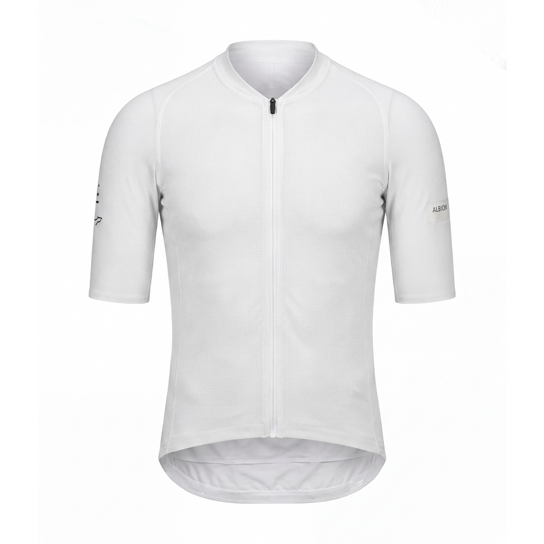 Albion Men’s Sun Shield Short Sleeve Jersey White / XS Apparel - Clothing - Men's Jerseys - Road