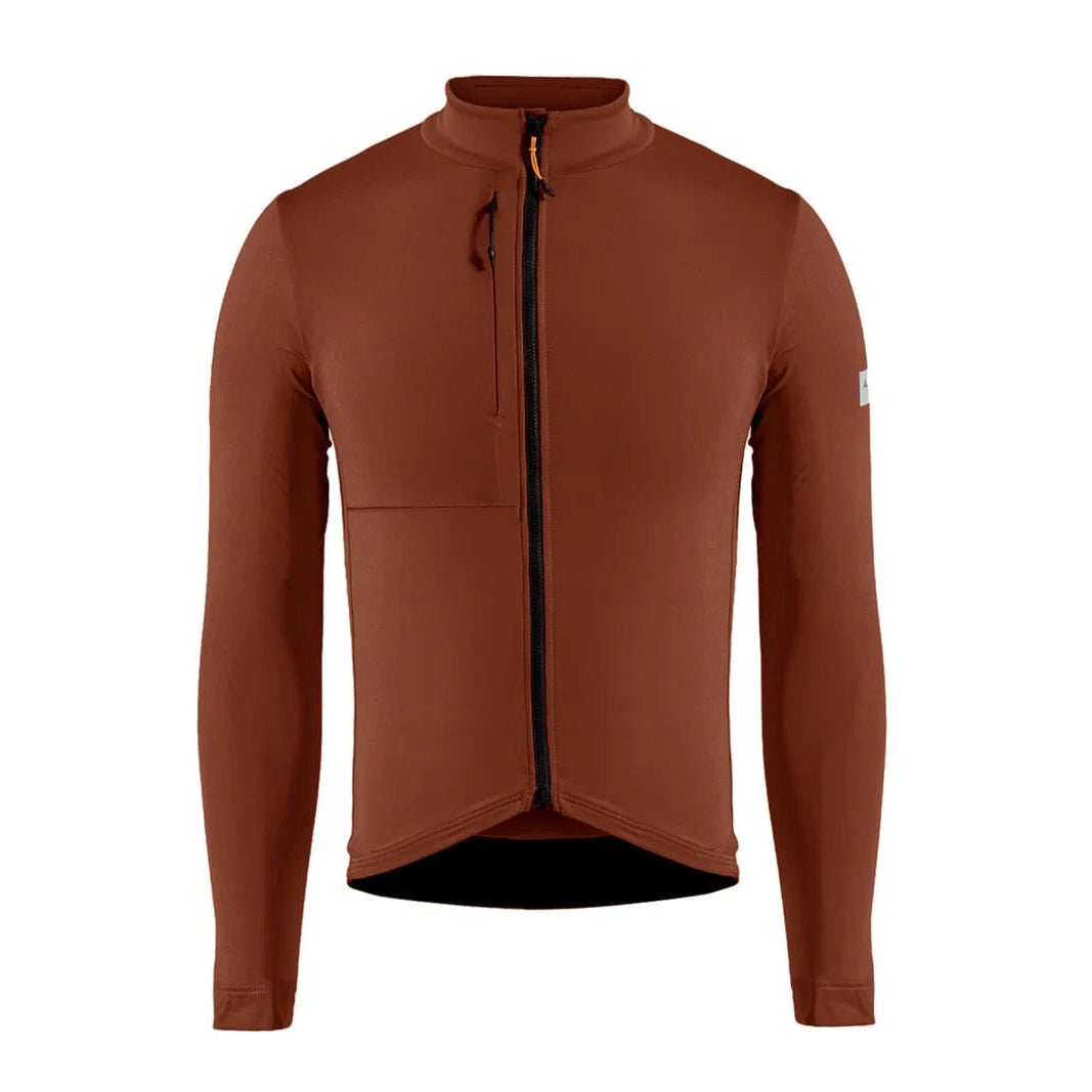 Albion Men's Traverse Long Sleeve Jersey Burnt Orange / XS Apparel - Clothing - Men's Jerseys - Road