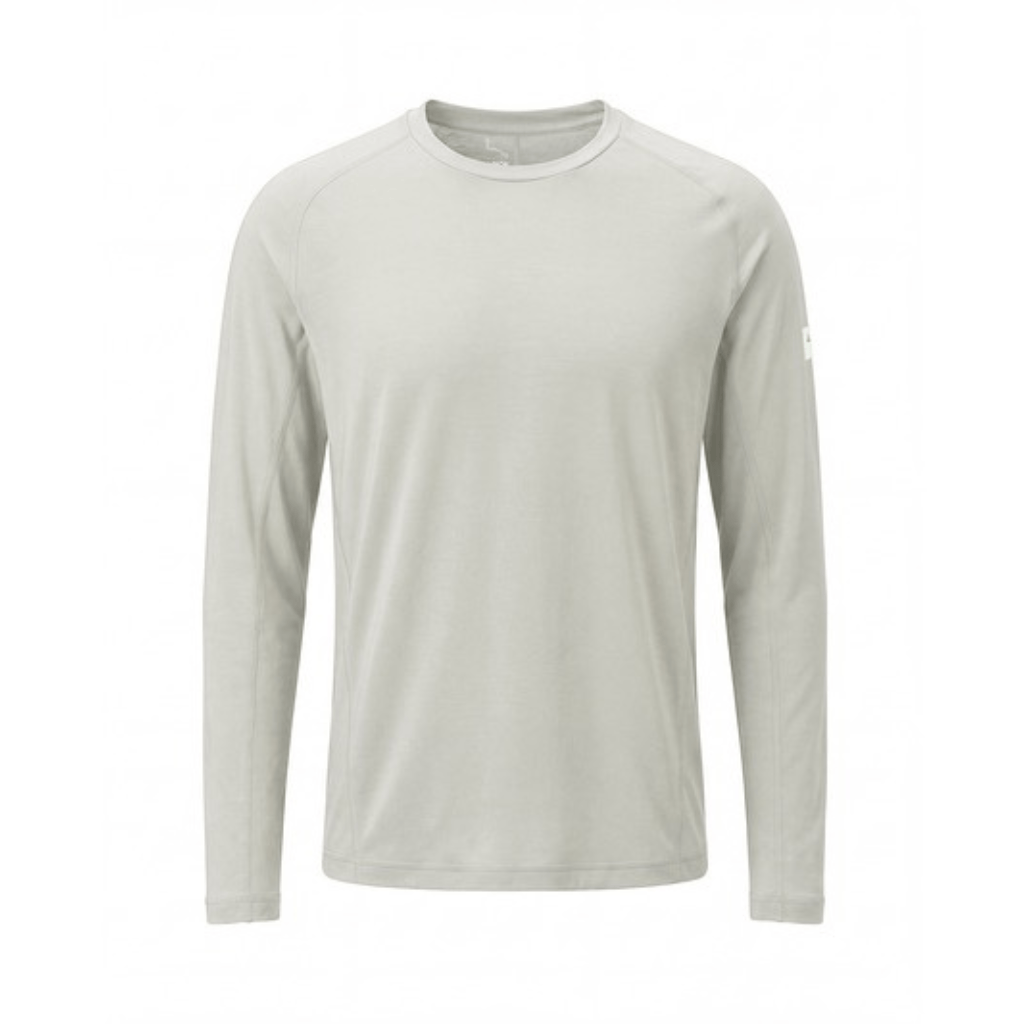 Albion Men's Zoa Sun Shield Long Sleeve T-Shirt Chalk / XS Apparel - Clothing - Men's Jerseys - Technical T-Shirts