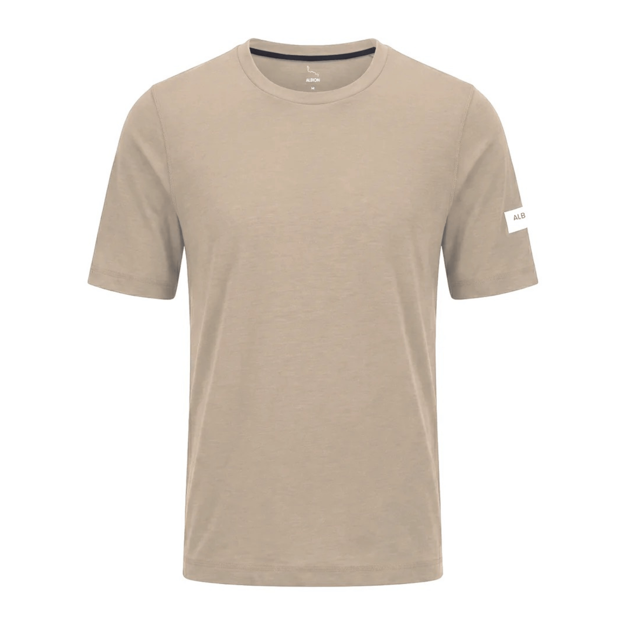 Albion Unisex Merino Riding T-Shirt Sandstone / XXS Apparel - Clothing - Unisex Jerseys - Technical T-Shirts