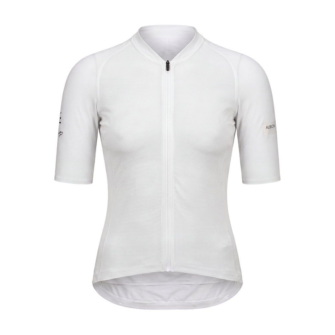Albion Women’s Sun Shield Short Sleeve Jersey White / XS Apparel - Clothing - Women's Jerseys - Road