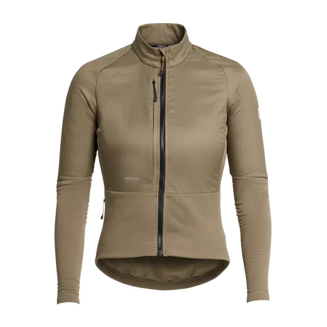 Albion Women's Thermal Wind Jersey Dark Sand / XS Apparel - Clothing - Women's Jerseys - Road