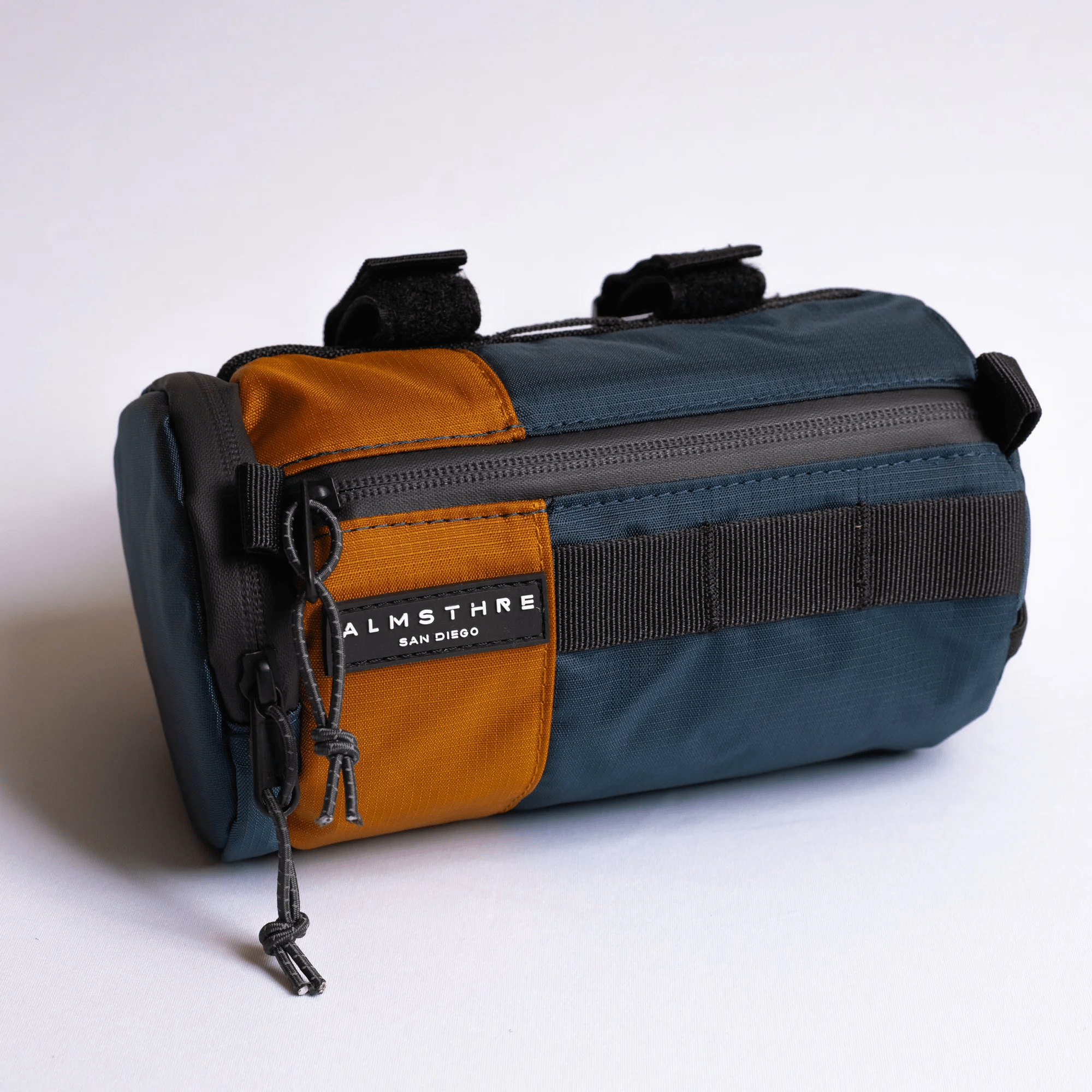 ALMSTHRE Signature Bar Bag Cosmic Blue & California Gold Accessories - Bags - Handlebar Bags