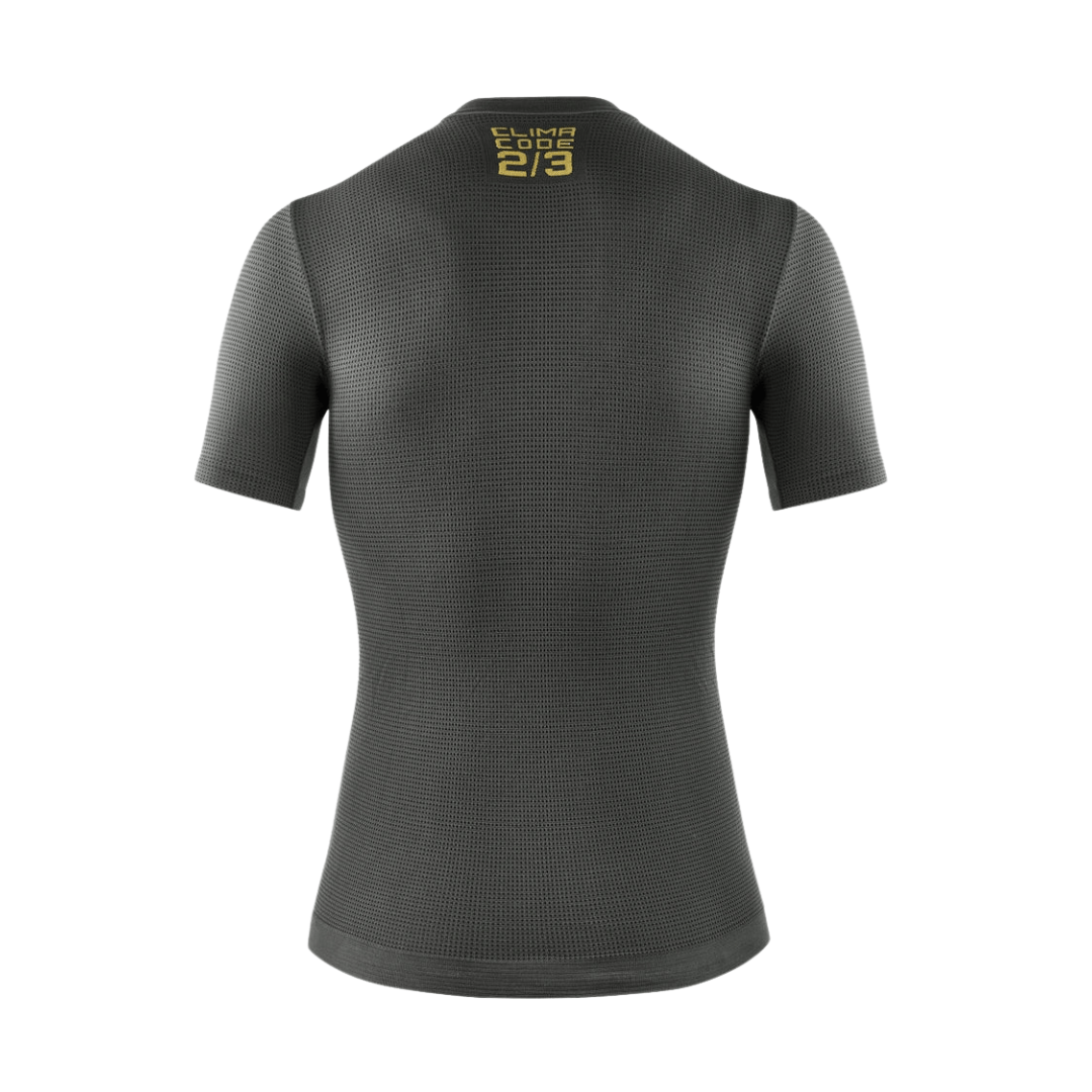 ASSOS Spring Fall SS Skin Layer P1 Anthracite Grey / O Apparel - Clothing - Men's Base Layers