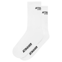 Attaquer Club Logo Socks White / S Apparel - Clothing - Socks