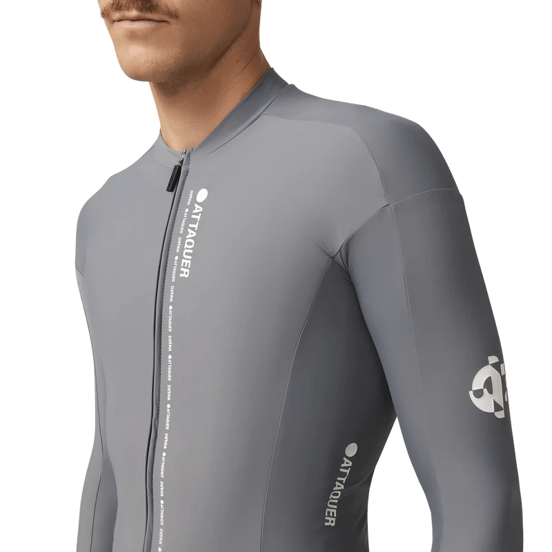 Attaquer Men's Intra Winter LS Jersey Zinc / XS Apparel - Clothing - Men's Jerseys - Road