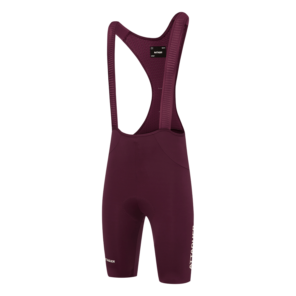 Attaquer Men's Race Bib Shorts Burgundy / L Apparel - Clothing - Men's Bibs - Road - Bib Shorts