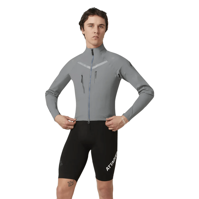 Attaquer Men's Race Rain Jacket Grey / XS Apparel - Clothing - Men's Jackets - Road