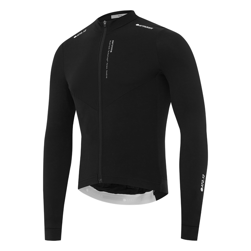 Attaquer Men's Race Winter LS Jersey Black / XS Apparel - Clothing - Men's Jerseys - Road