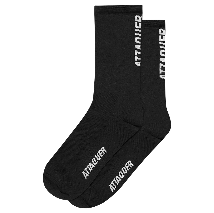 Attaquer Vertical Logo Socks Black / S Apparel - Clothing - Socks