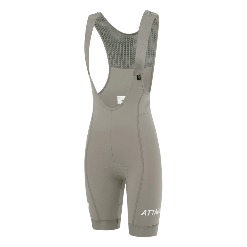 Attaquer Women's All Day Bib Shorts Grey Smoke / L Apparel - Clothing - Women's Bibs - Road - Bib Shorts