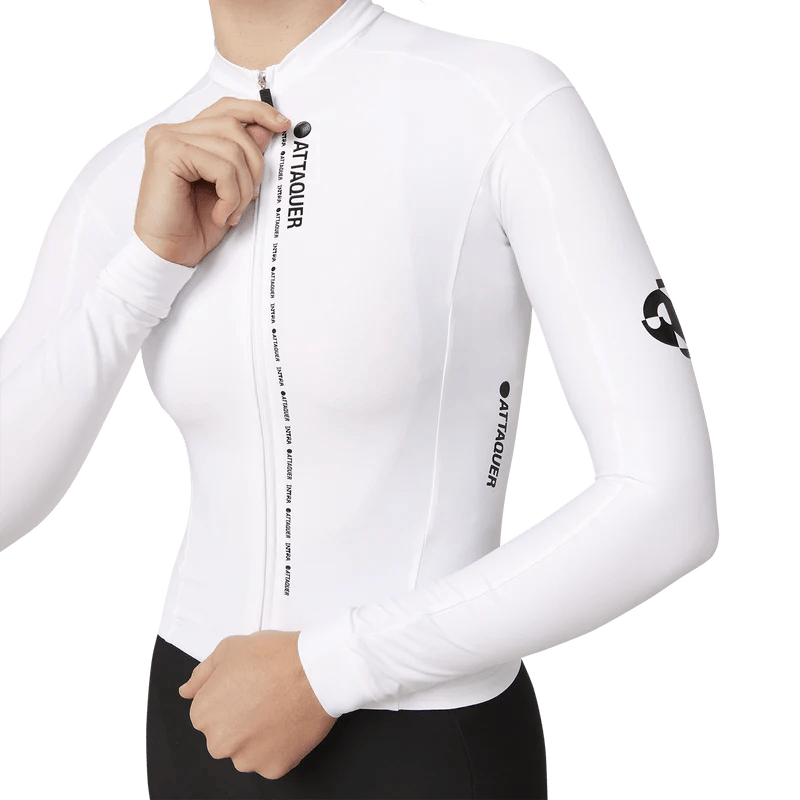 Attaquer Women's Intra Winter LS Jersey White / XXS Apparel - Clothing - Women's Jerseys - Road