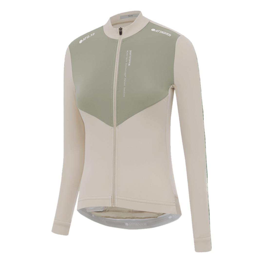 Attaquer Women's Race Winter LS Jersey Eggshell / XXS Apparel - Clothing - Men's Jerseys - Road