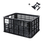 Basil Bicycle Crate L, Basket, Black Baskets