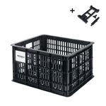 Basil Bicycle Crate M, Basket, Black Baskets