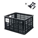 Basil Bicycle Crate M, Basket, Black Baskets