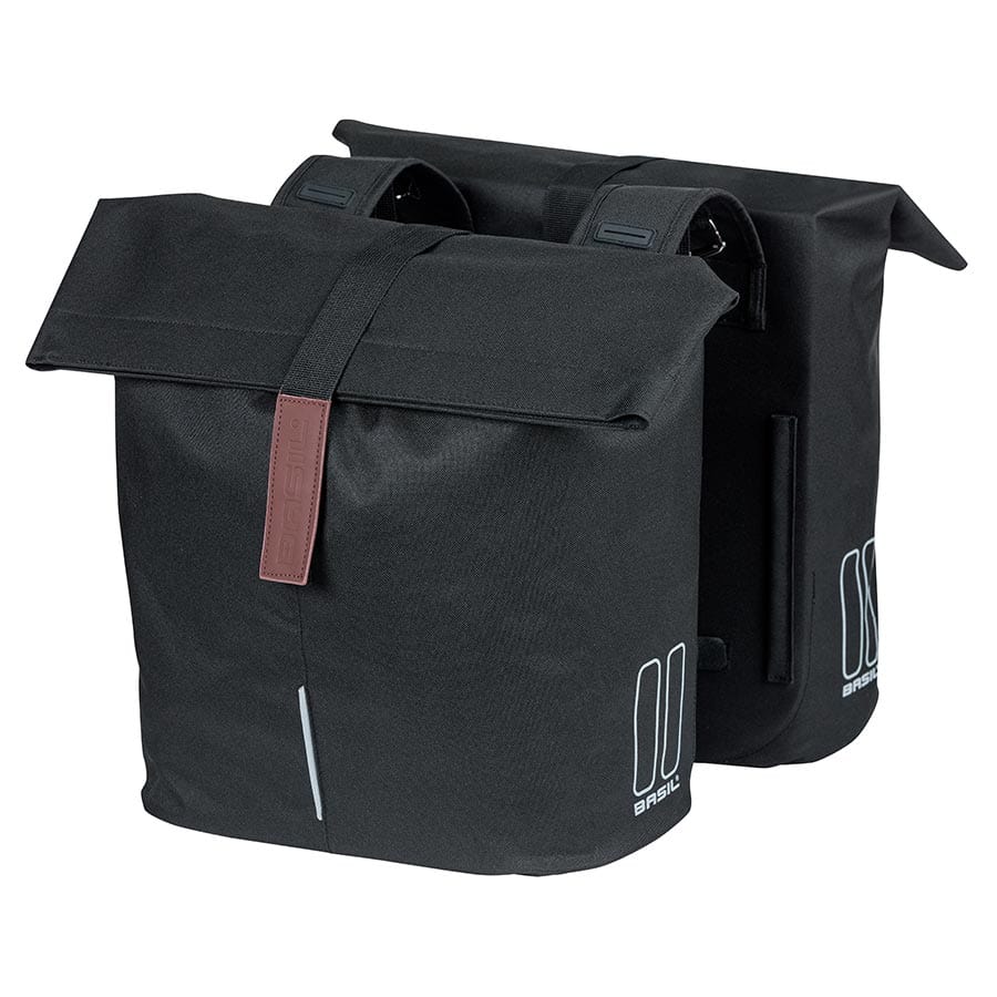 Basil City Black Panniers