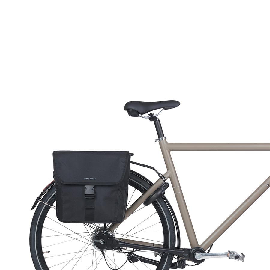 Basil Go Double Basil, Go Double, Pannier, 32L, Black, Pair Panniers
