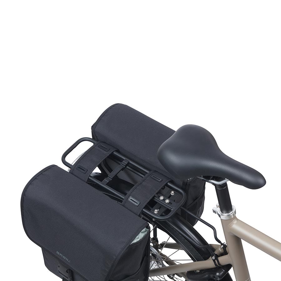 Basil Go Double Basil, Go Double, Pannier, 32L, Black, Pair Panniers
