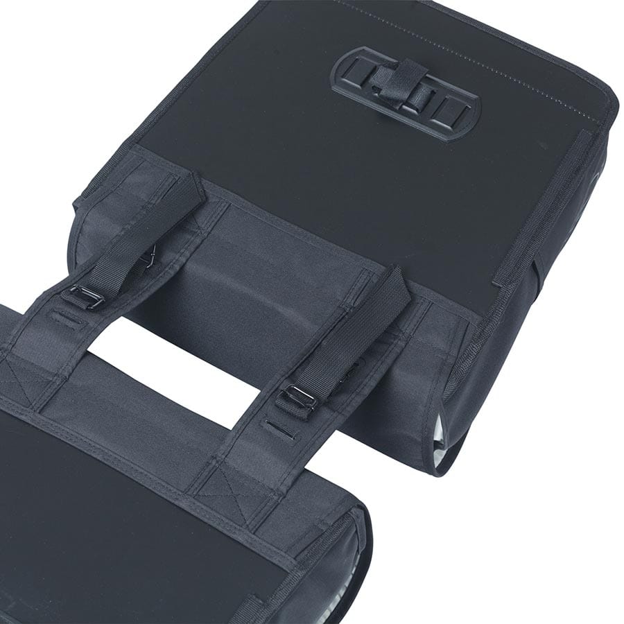 Basil Go Double Basil, Go Double, Pannier, 32L, Black, Pair Panniers