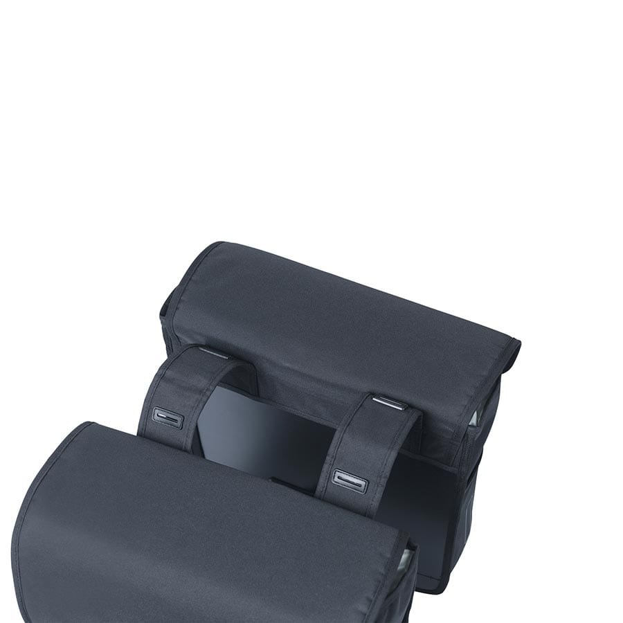 Basil Go Double Basil, Go Double, Pannier, 32L, Black, Pair Panniers