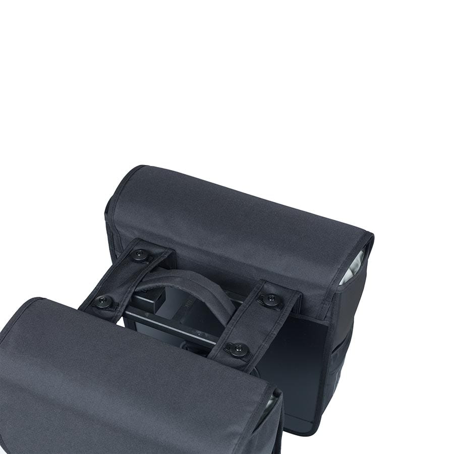Basil Go Double MIK Basil, Go Double MIK, Pannier, 32L, Black, Pair Panniers