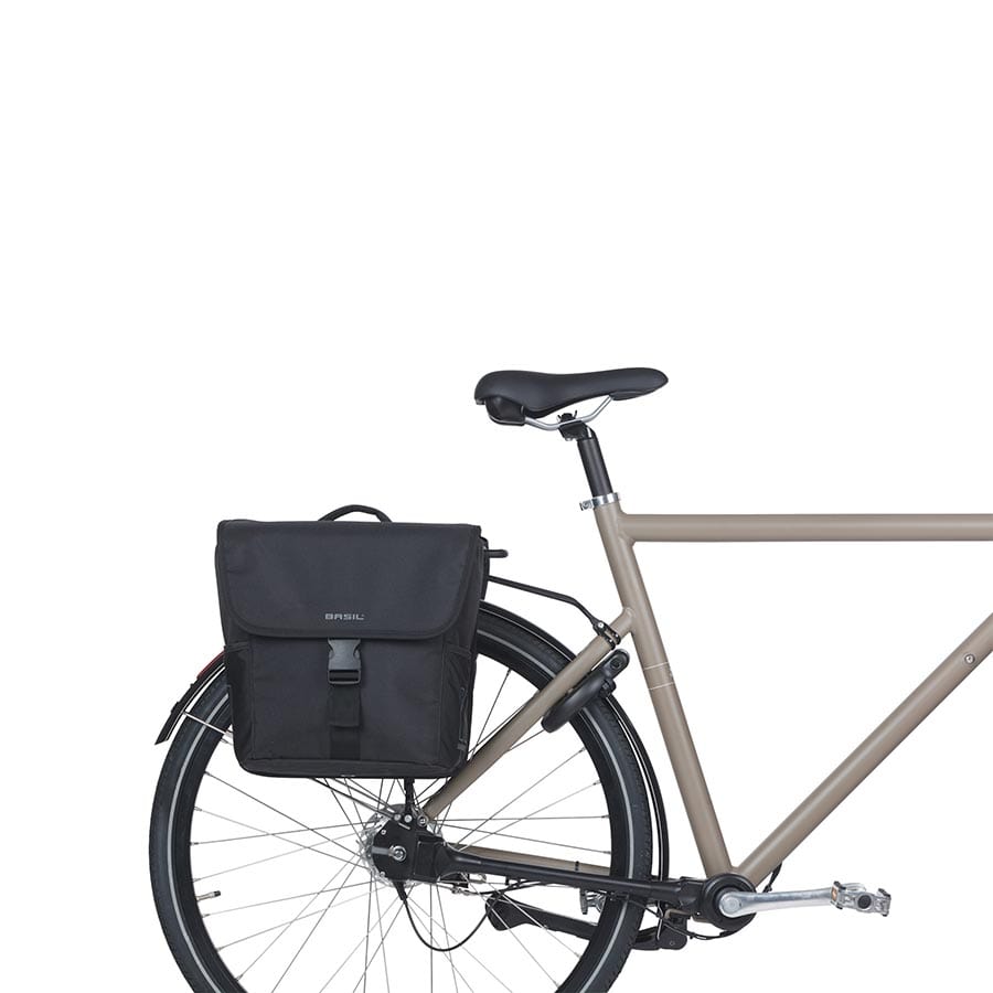Basil Go Double MIK Basil, Go Double MIK, Pannier, 32L, Black, Pair Panniers