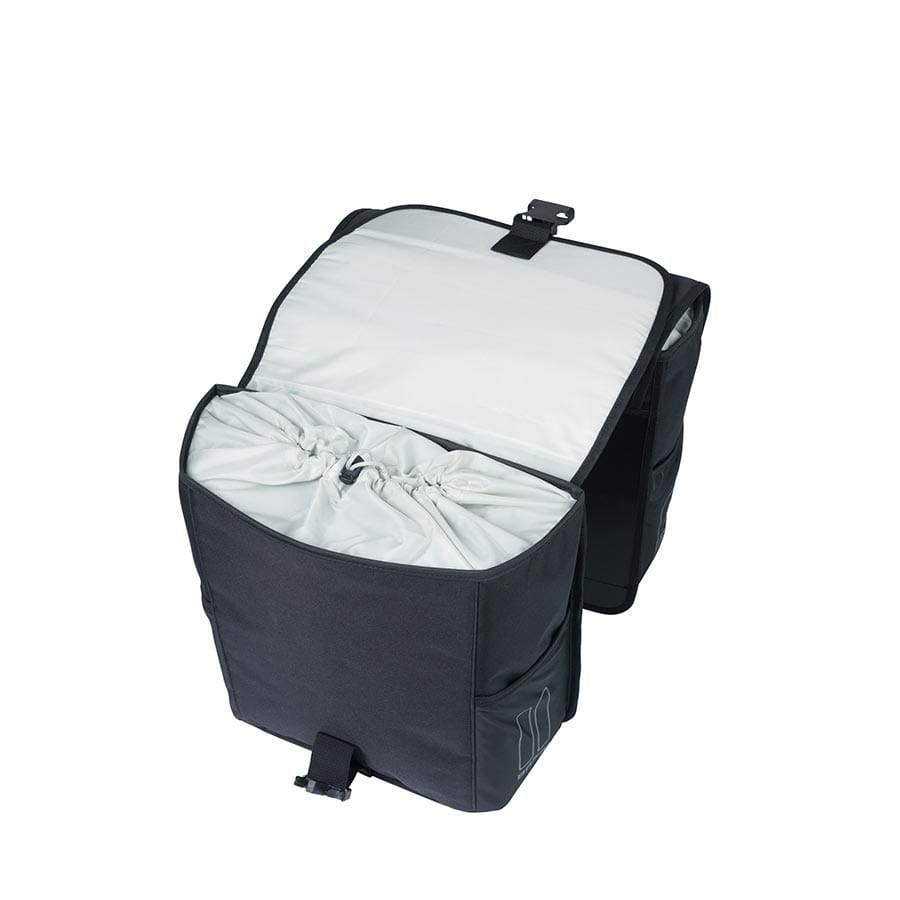Basil Go Double MIK Basil, Go Double MIK, Pannier, 32L, Black, Pair Panniers