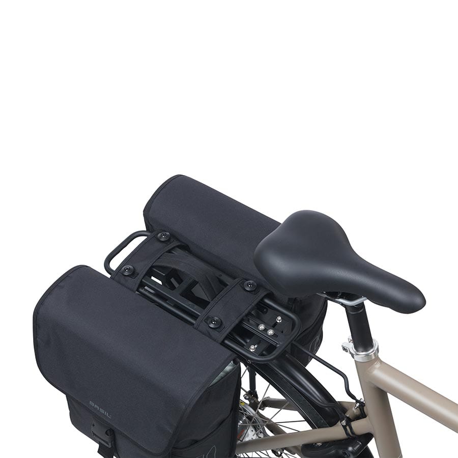 Basil Go Double MIK Basil, Go Double MIK, Pannier, 32L, Black, Pair Panniers