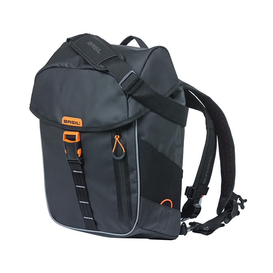 Basil Miles Basil, Miles, Backpack, 17L, Black/Orange Backpacks