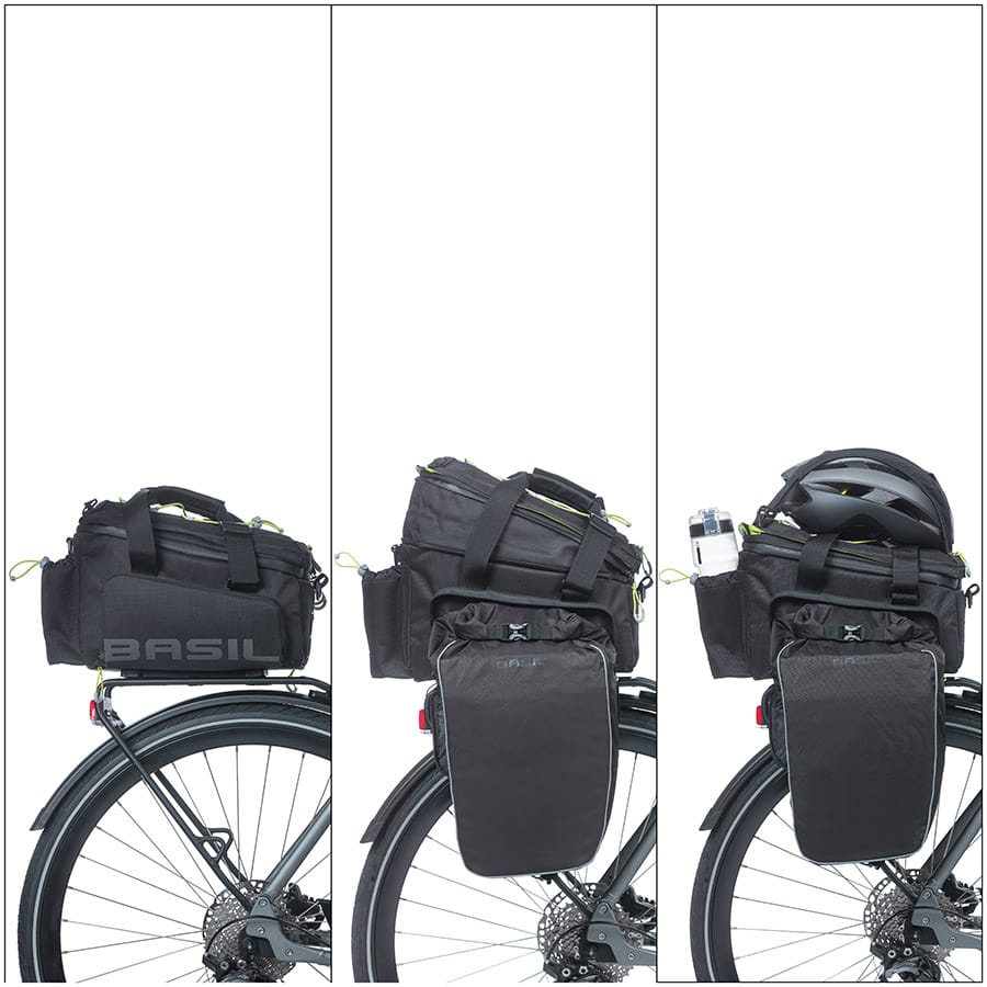 Basil Miles Basil, Miles, Trunk Bag, 36L, Black/Lime Trunk Bags
