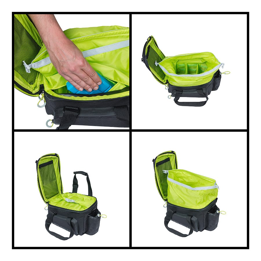 Basil Miles Basil, Miles, Trunk Bag, 36L, Black/Lime Trunk Bags
