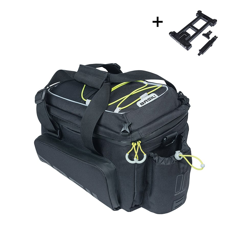 Basil Miles Basil, Miles, Trunk Bag, 36L, Black/Lime Trunk Bags