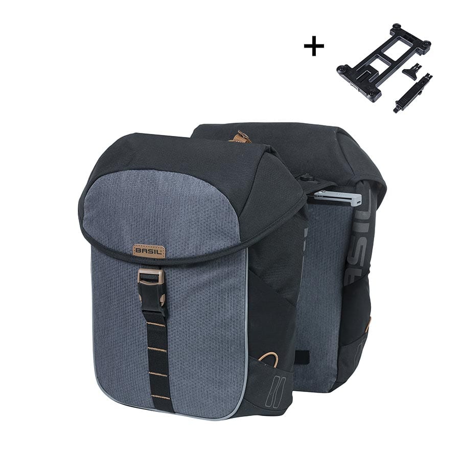 Basil Miles MIK Basil, Miles MIK, Pannier, 34L, Black Panniers