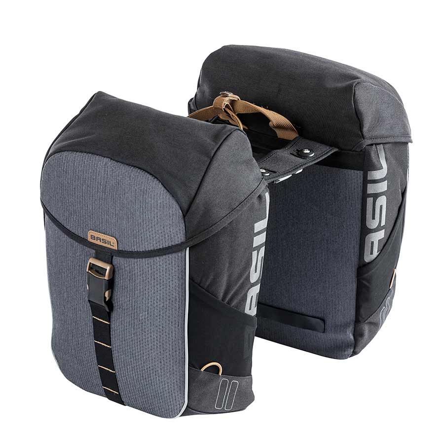 Basil Miles MIK Basil, Miles MIK, Pannier, 34L, Black/Slate Panniers