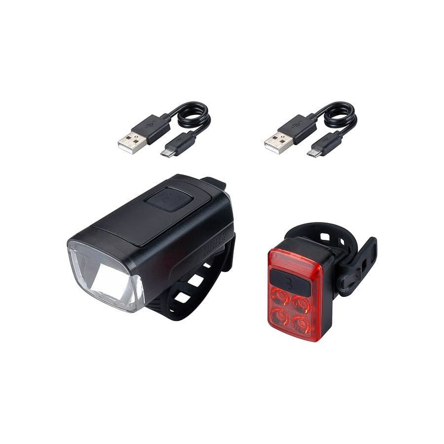 BBB Cycling BLS-231 Stud50 Combo BBB Cycling, BLS-231 Stud50 Combo, Light, Front and Rear, Black, Set Lights