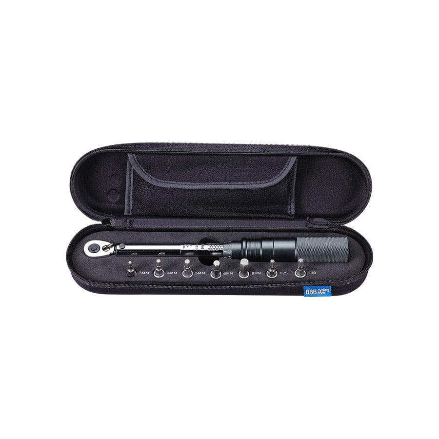 BBB Cycling BTL-173 TorqueSet Deluxe BBB Cycling, BTL-173 TorqueSet Deluxe, Torque Wrench, Ratcheting: Yes, : 1/4'', : Metric/Imperial, : 3,4,5,6,8mm Hex, T25, T30, Set General / Shop Tools