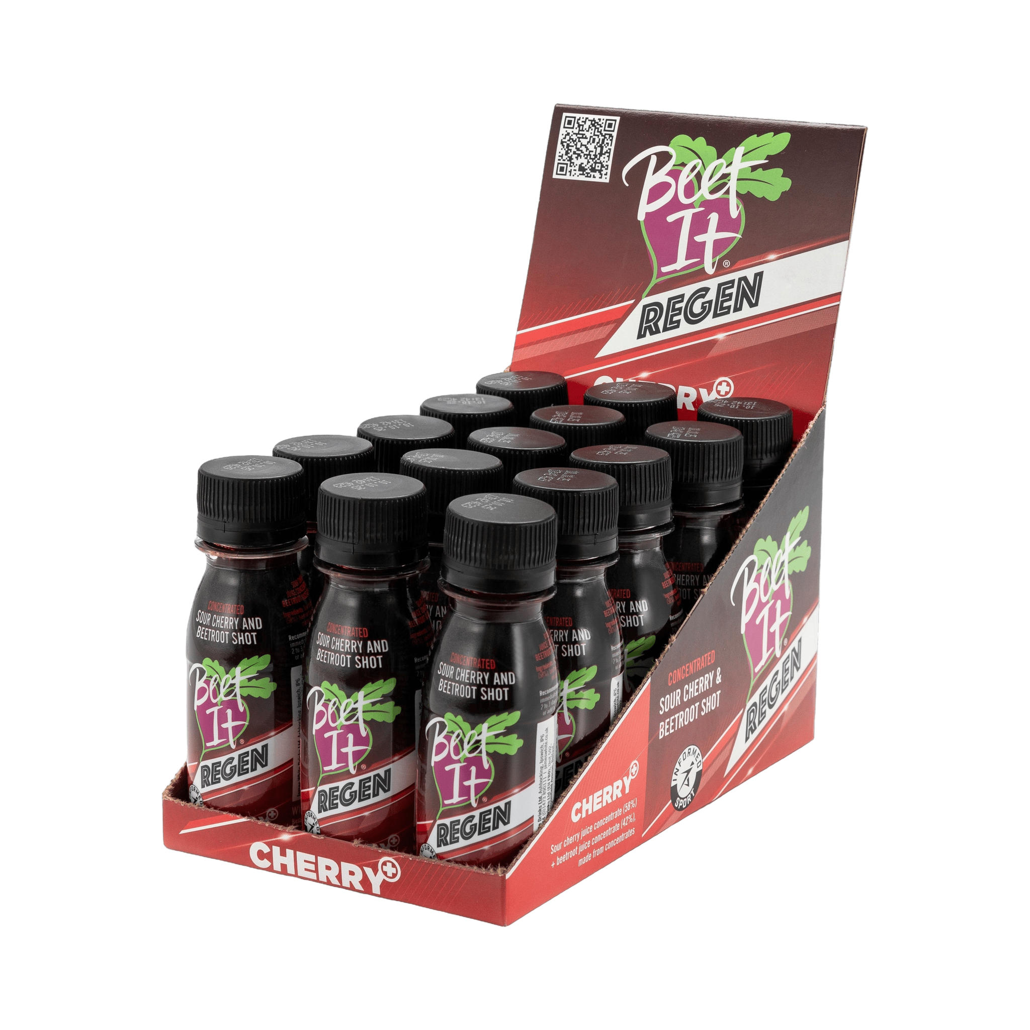 Beet It Sport Regen Cherry+ Shot Box of 15 Other - Nutrition - Shots