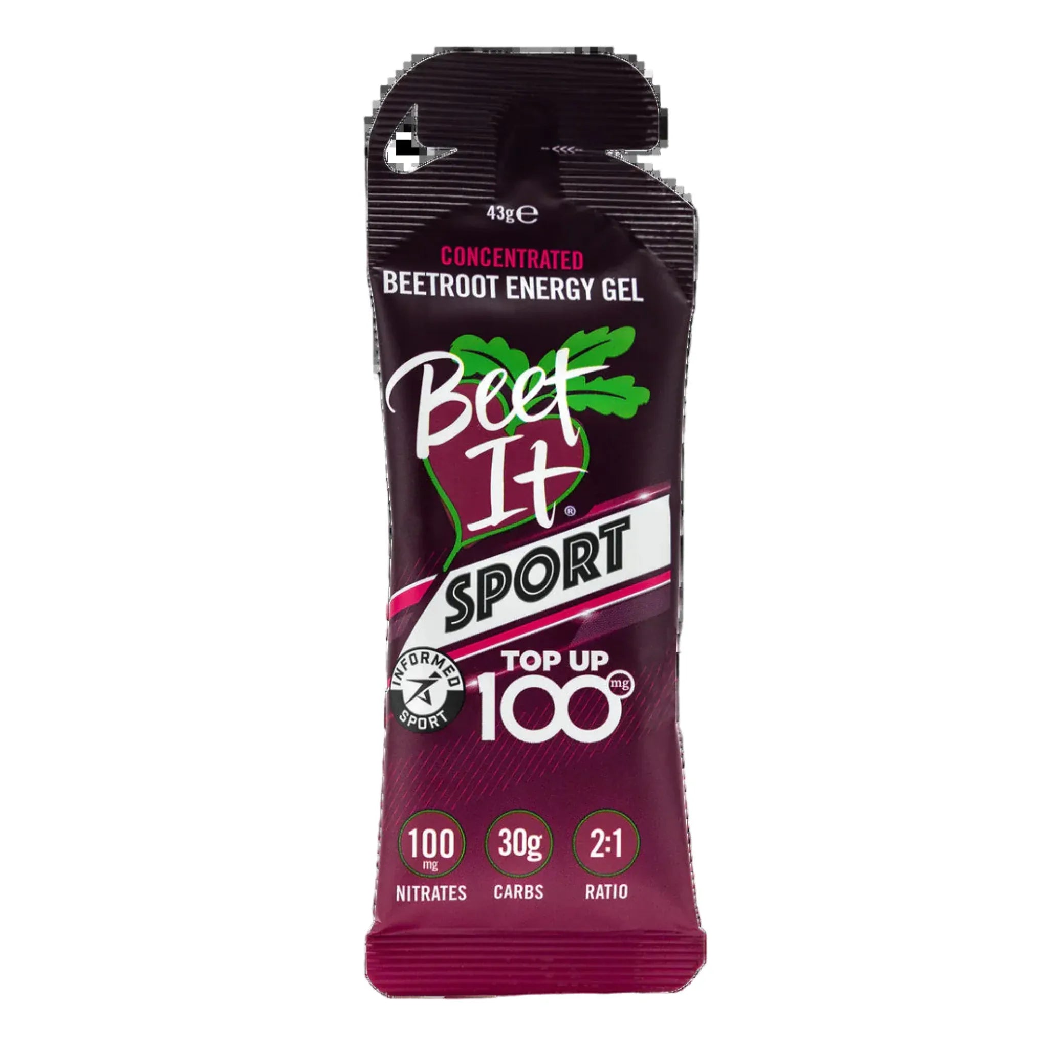 Beet It Sport Top Up 100 Gel Box of 12 Other - Nutrition - Gels & Shots