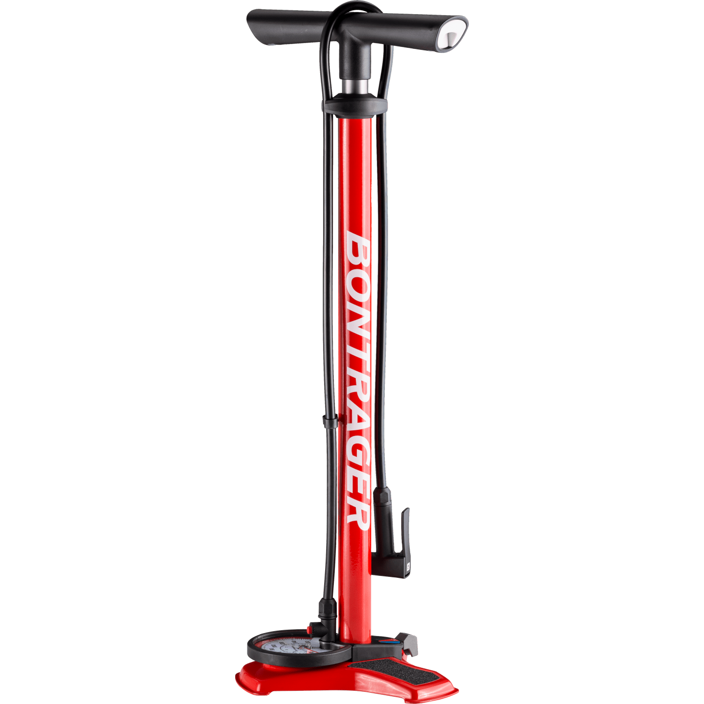 Bontrager Dual Charger Floor Pump Red Accessories - Pumps