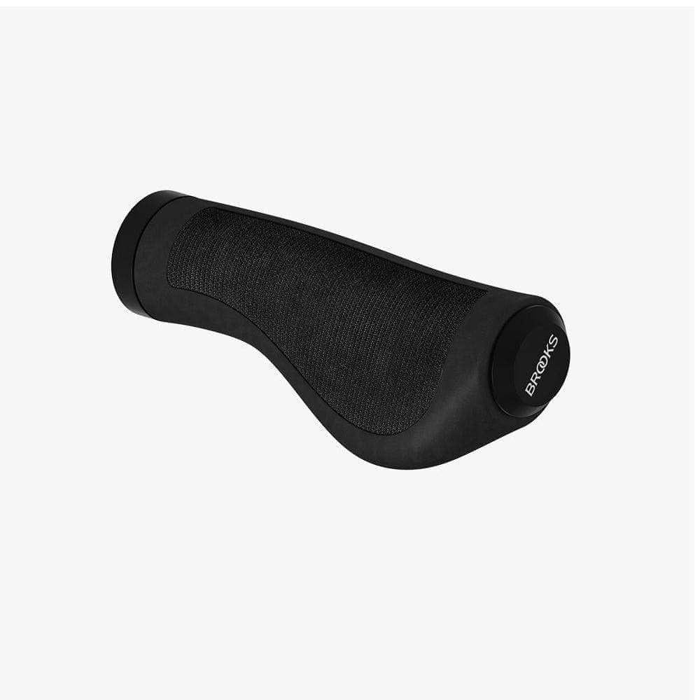 Brooks Ergonomic Rubber Grip Black / 130mm/130mm Parts - Handlebar Grips